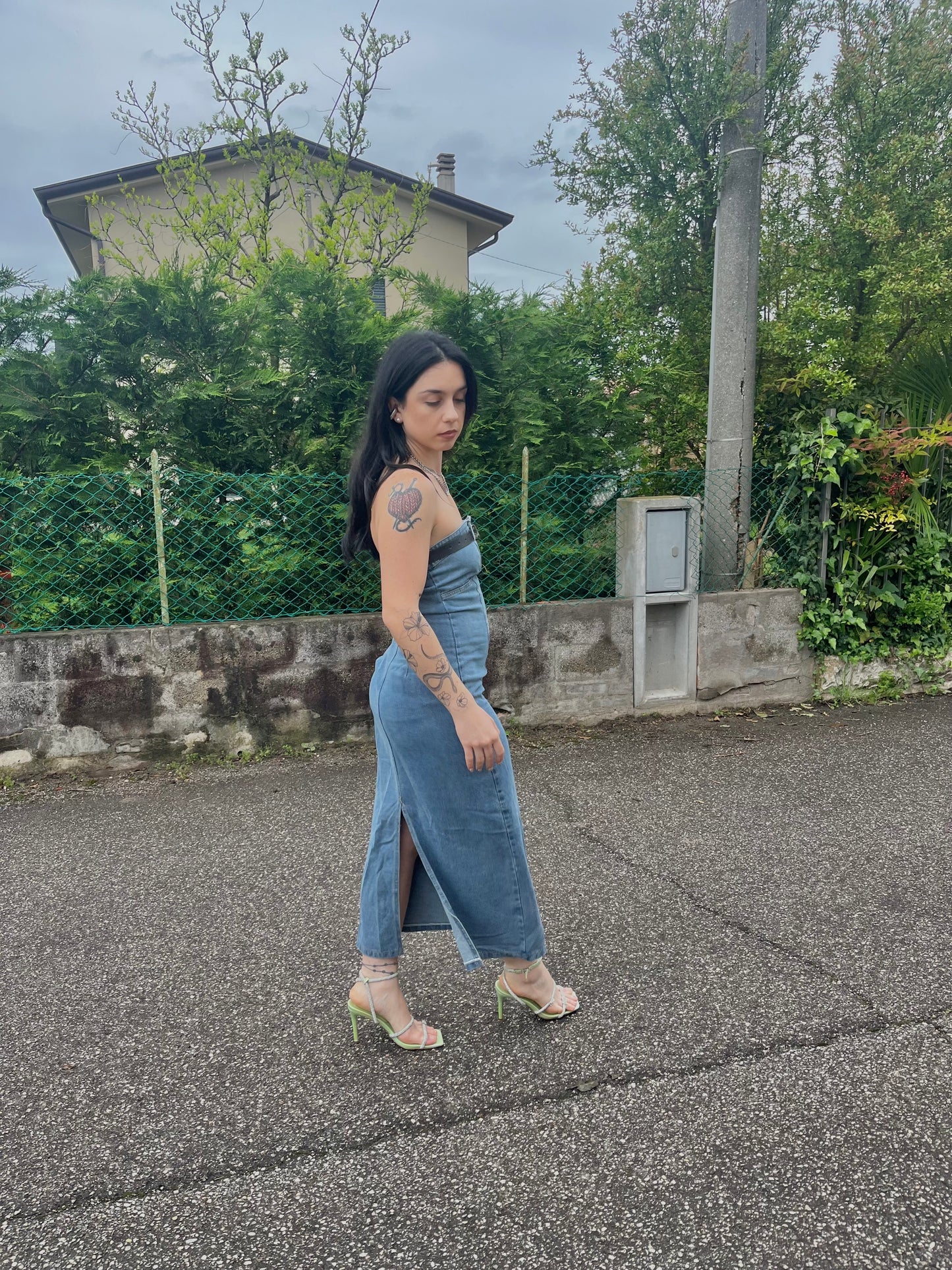 Coordinato lungo denim