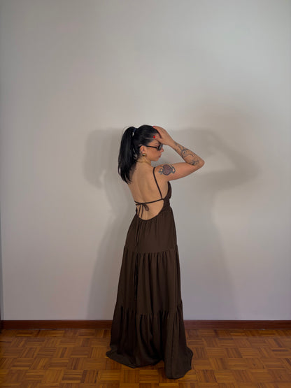 DRESS LUNGO CIOCCOLATO