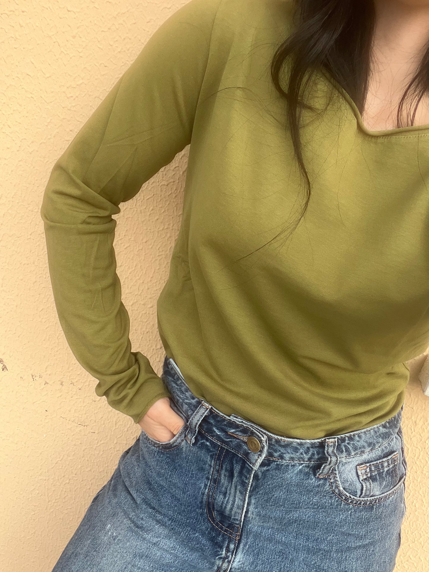 MAGLIA BASICA VERDE ACIDO