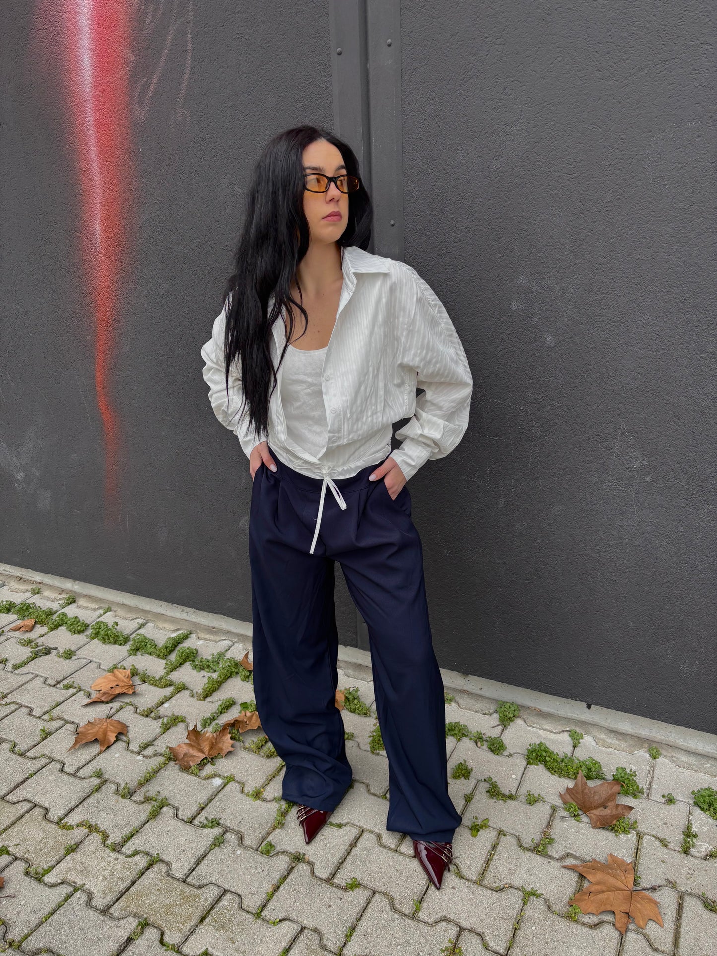 PANTALONE SARTORIALE BLU NOTTE