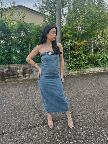 Coordinato lungo denim