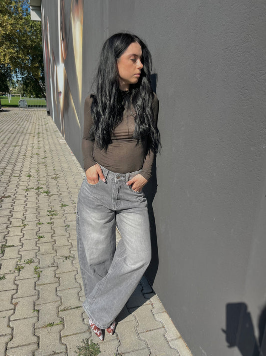 JEANS GRIGIO CHIARO