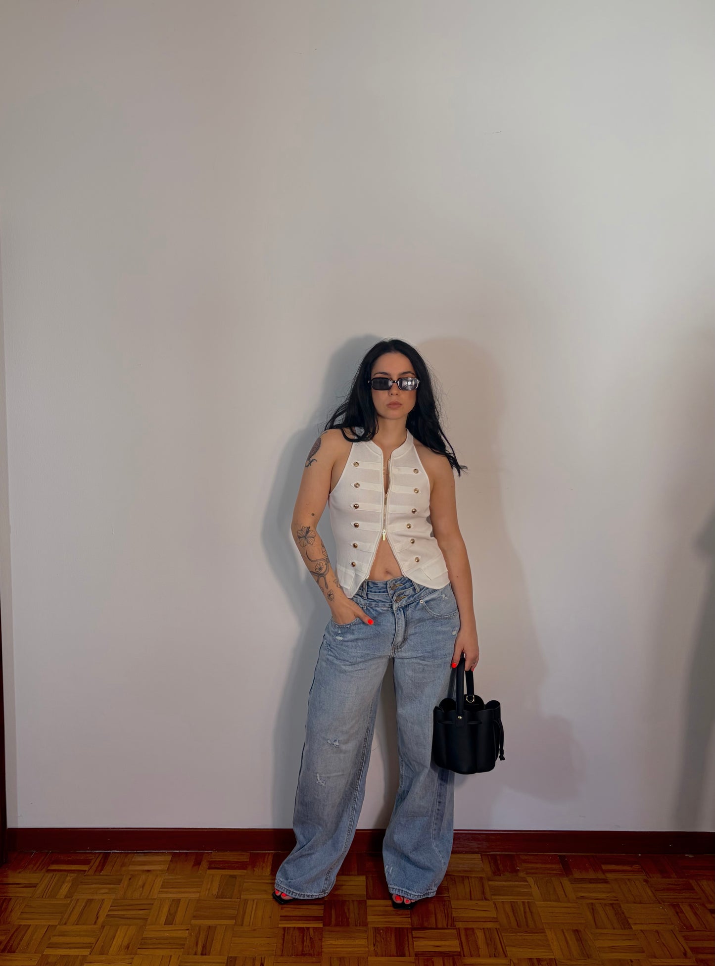 DENIM DOPPIO BOTTONE