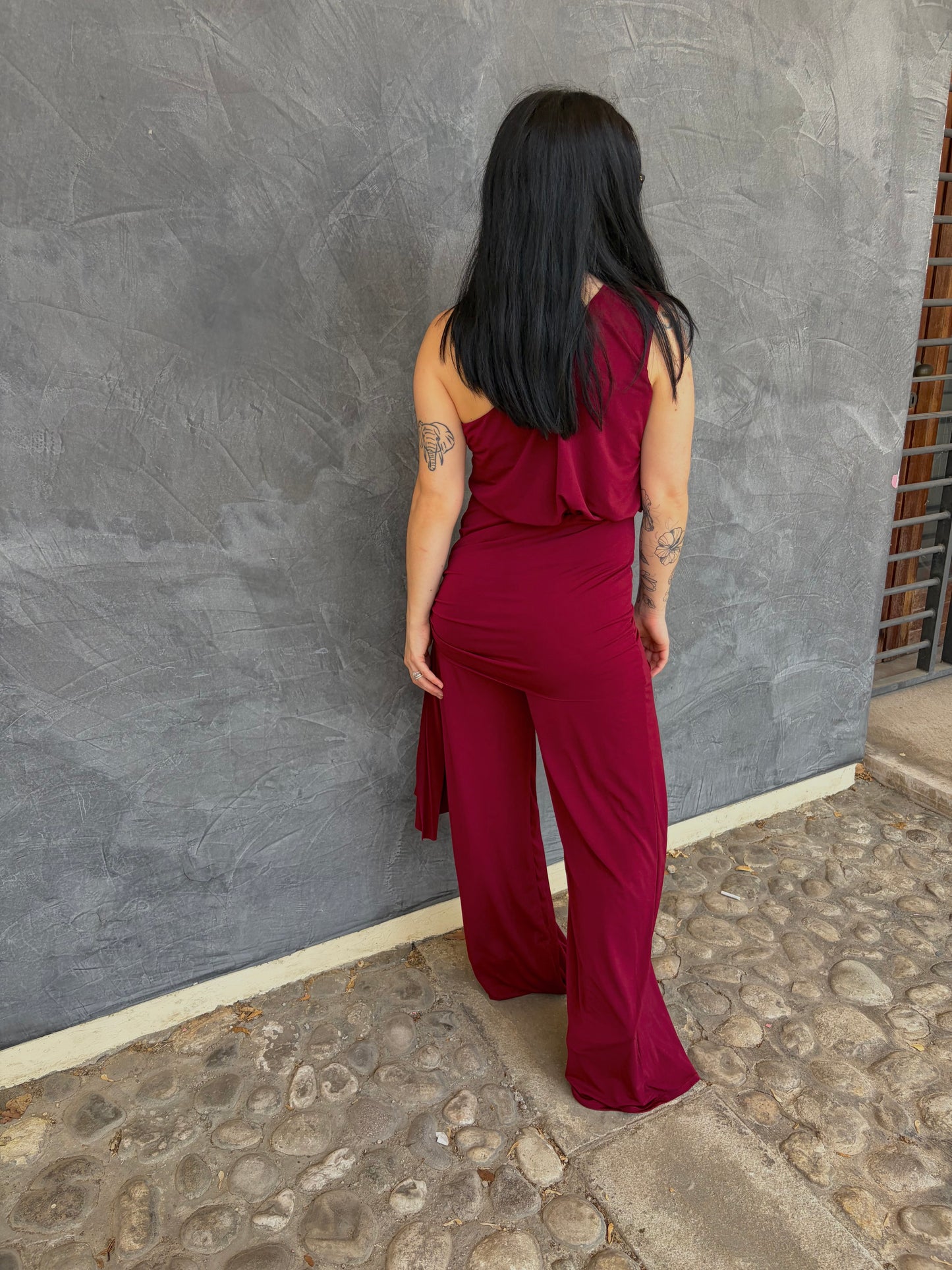 JUMPSUIT BORGOGNA