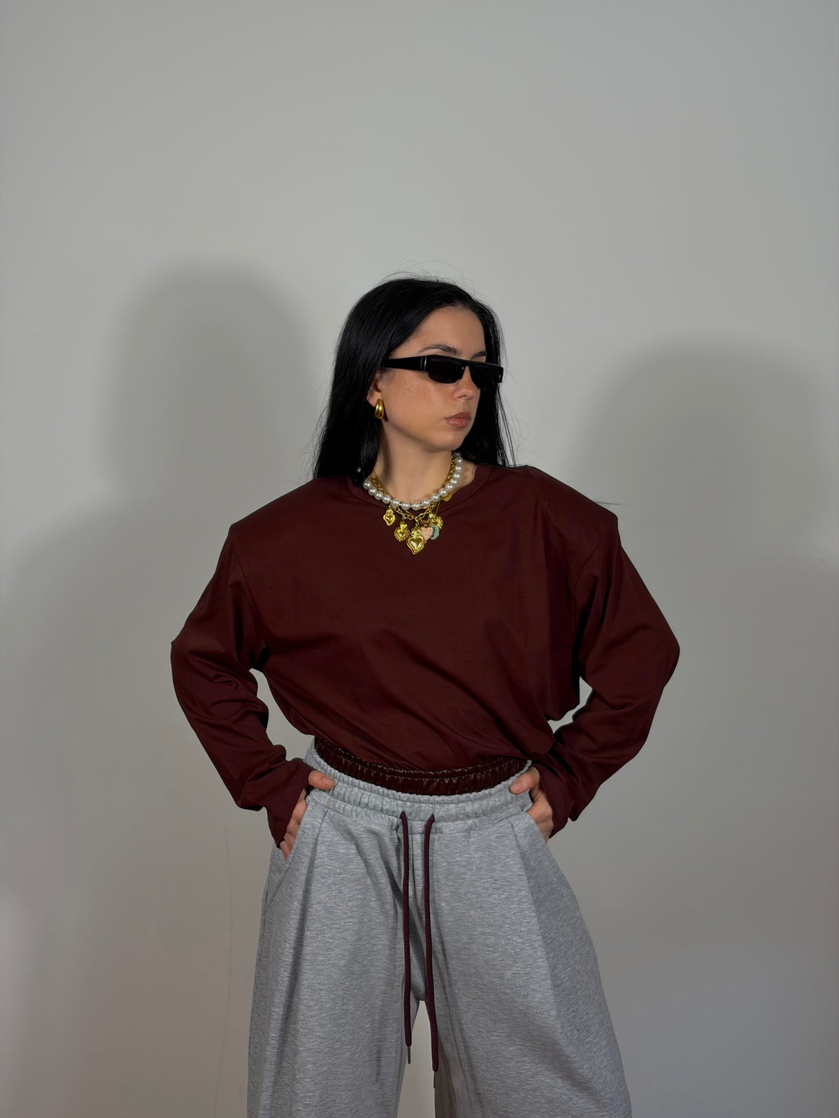 MAGLIA BASIC VINO