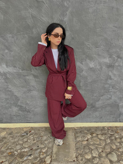 COORDINATO GESSATO BORDEAUX