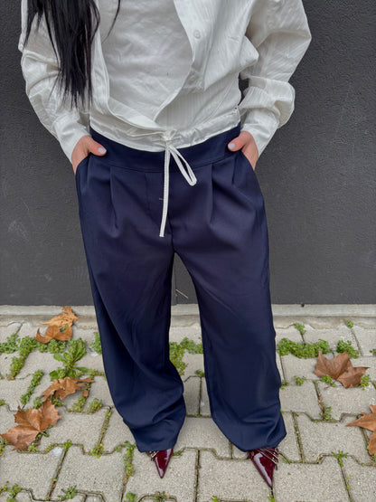 PANTALONE SARTORIALE BLU NOTTE
