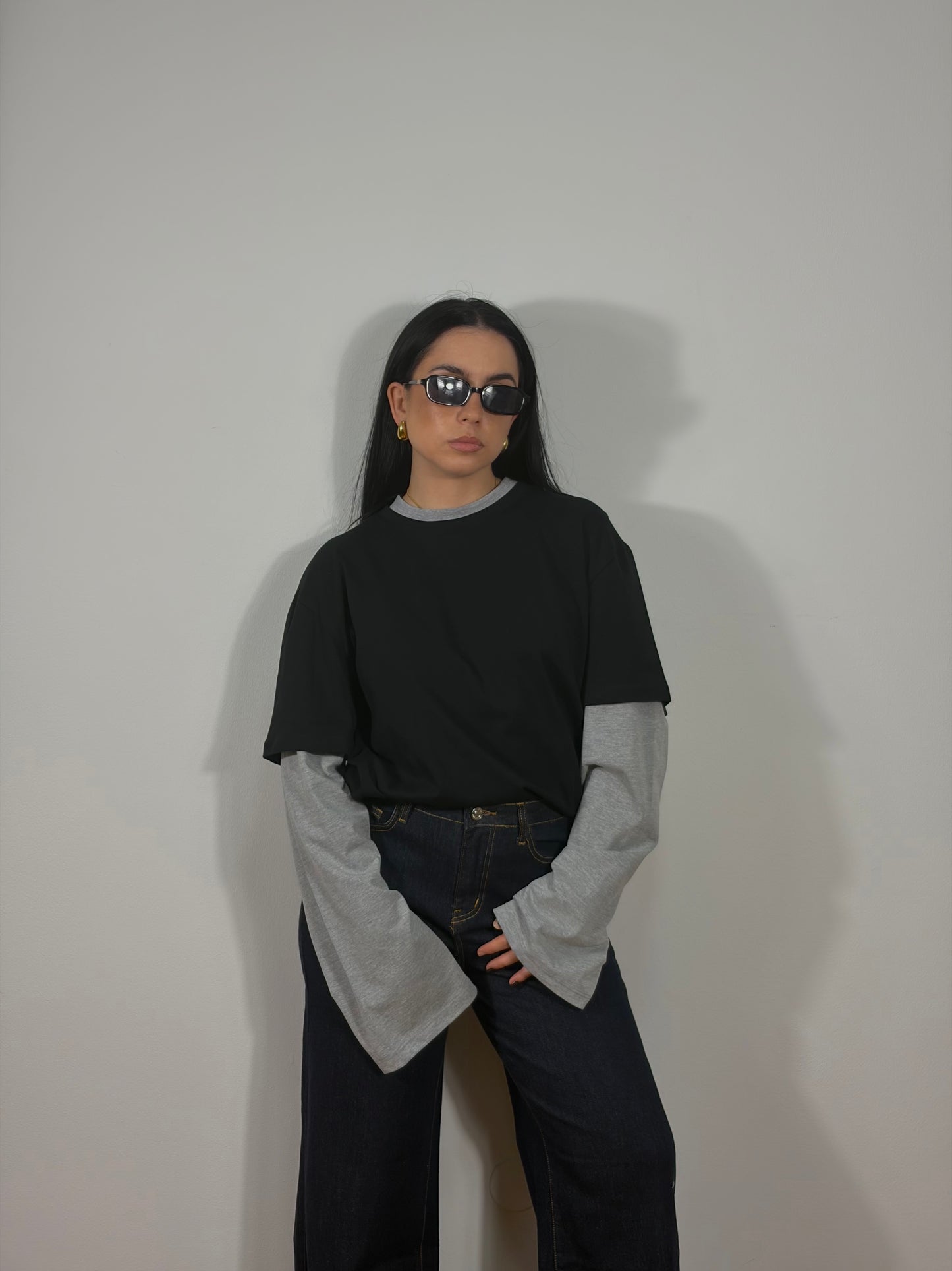 MAGLIA LAYERING NERO