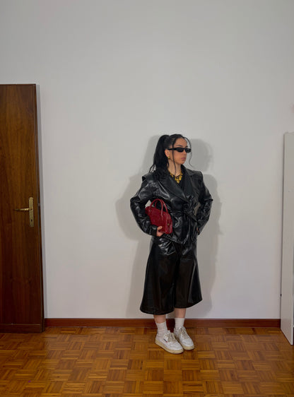COORDINATO ECOPELLE BLACK