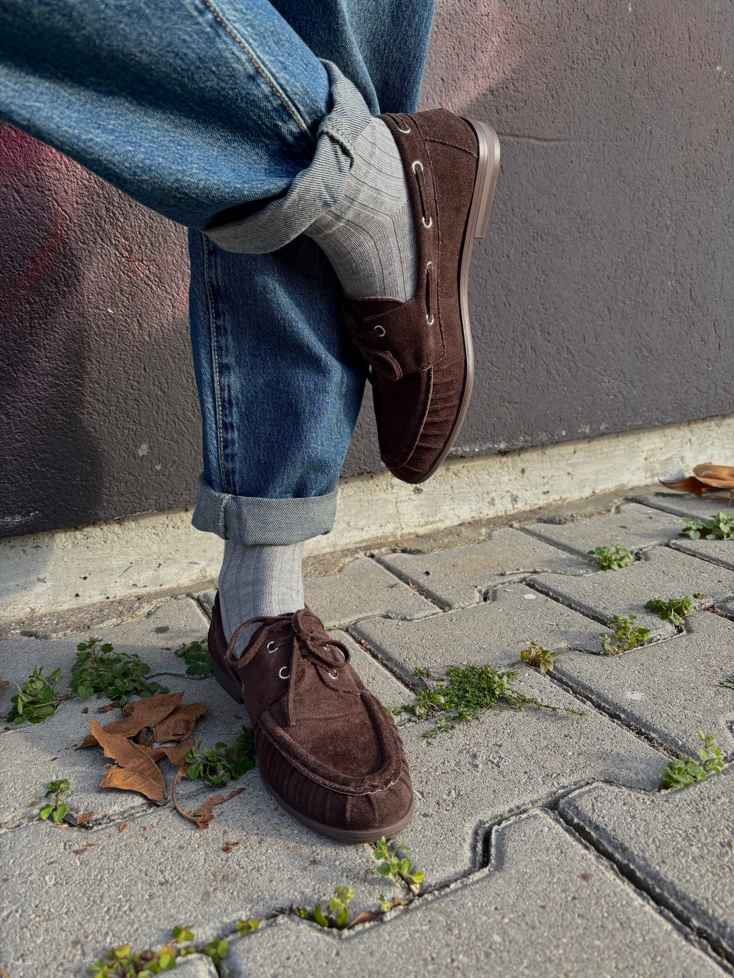 MOCASSINO SUEDE CIOCCOLATO SCURO