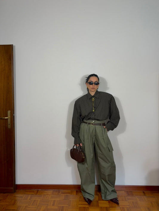 PANTALONE CARGO VERDE MILITARE