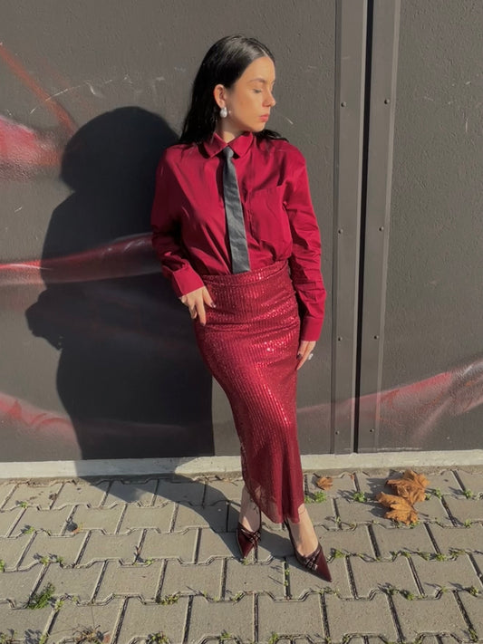 GONNA LONGUETTE PAILLETTES