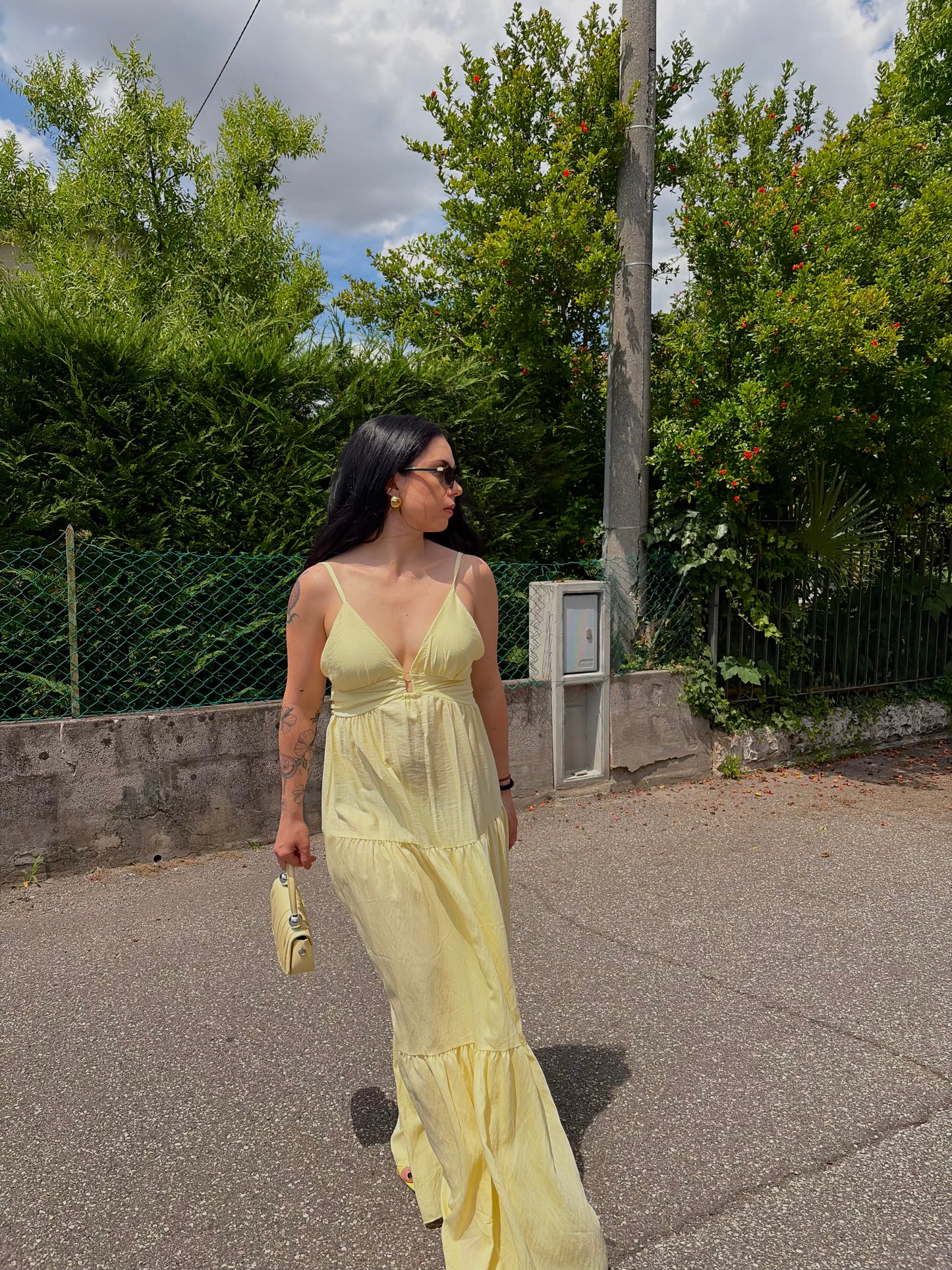 DRESS LUNGO GIALLO