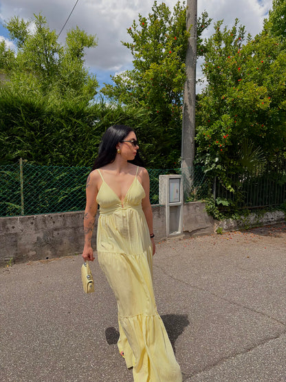 DRESS LUNGO GIALLO
