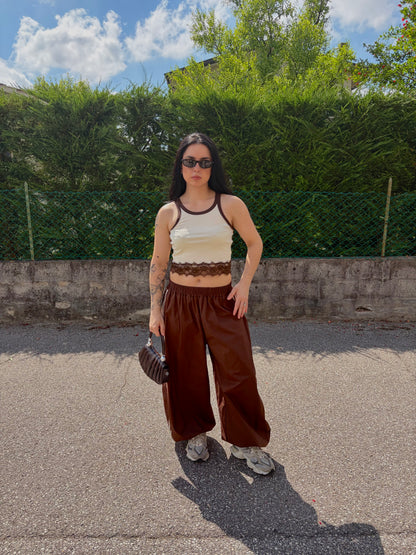 PANTALONE ADELAIDE MARRONE