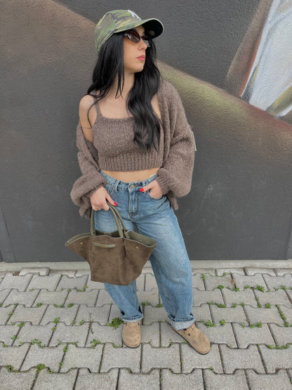 CARDIGAN + TOP