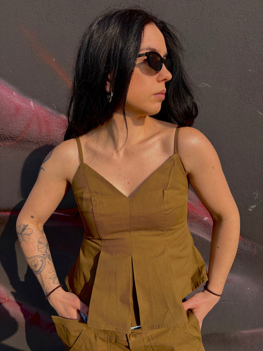 TOP SCOLLO A V BY LUMINA