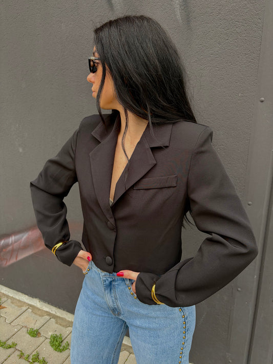 BLAZER TOP CROP