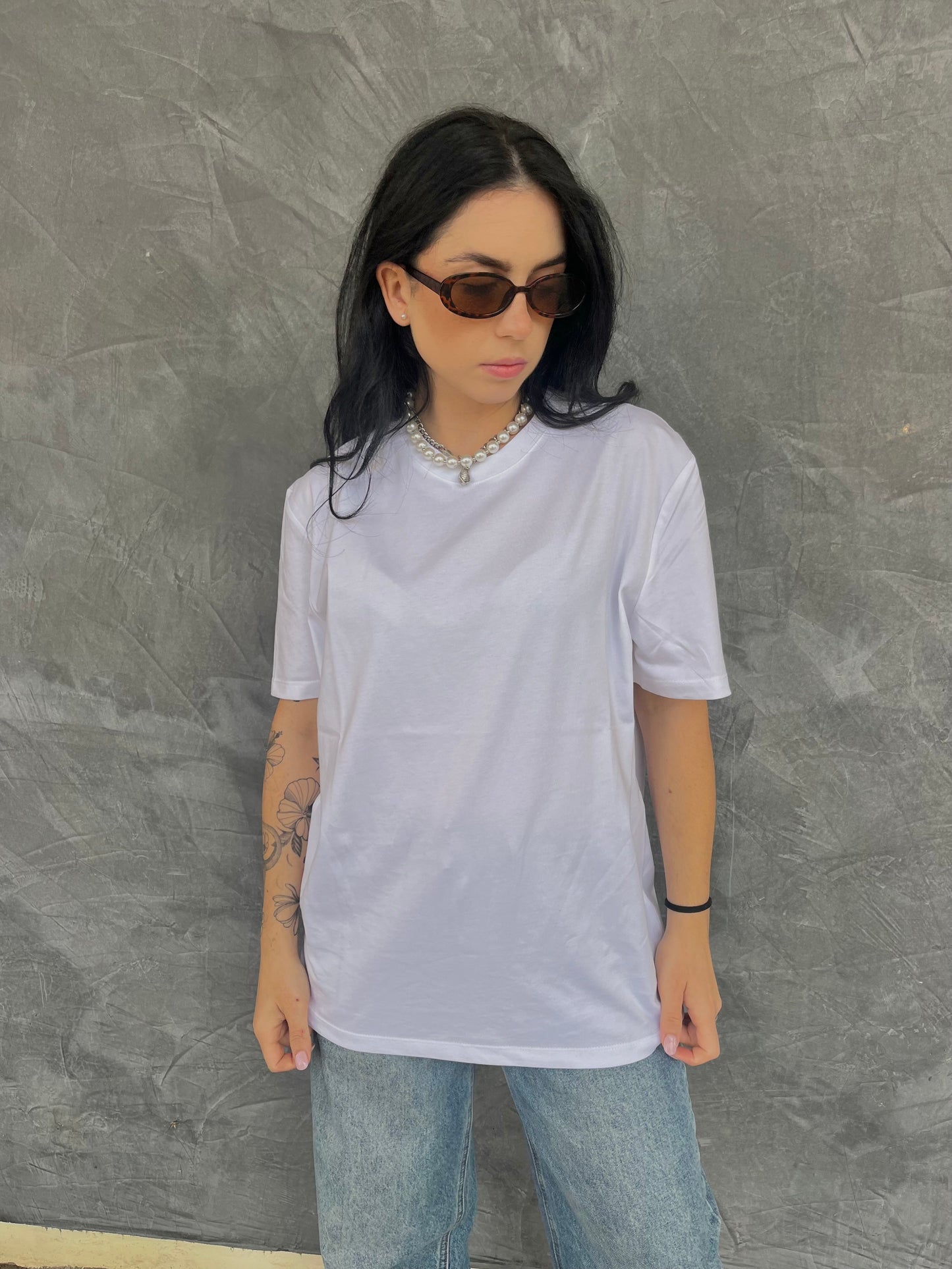 T-SHIRT BASICA BIANCA