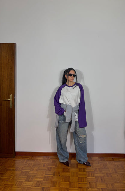 MAGLIA BICOLOR PURPLE