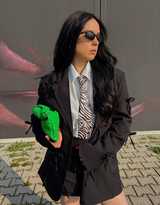 COORDINATO FIOCCO NERO