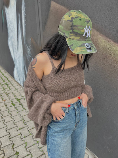 CARDIGAN + TOP