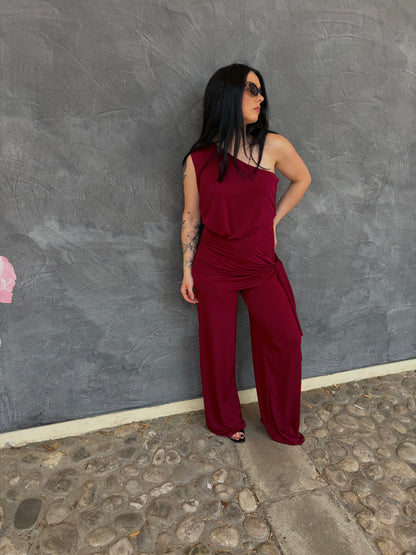 JUMPSUIT BORGOGNA