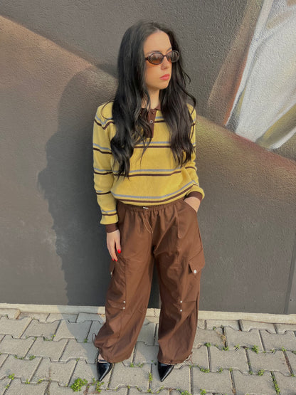MAGLIONE POLO SENAPE