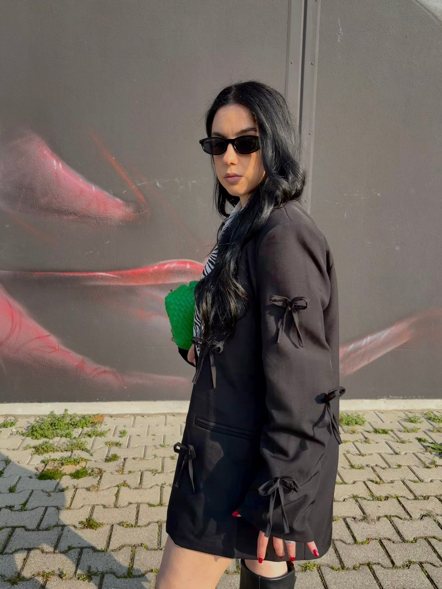 COORDINATO FIOCCO NERO