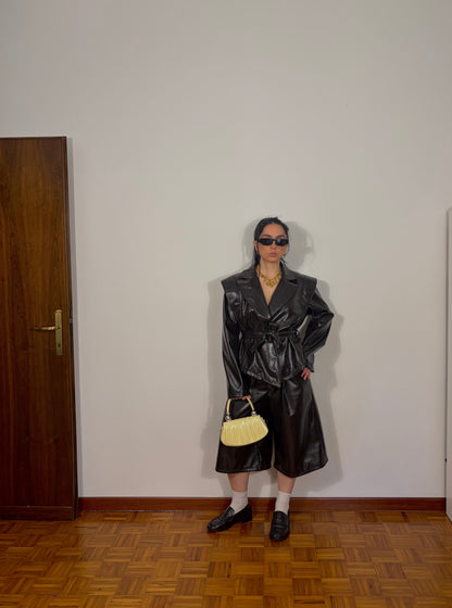 COORDINATO ECOPELLE BROWN