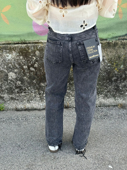 Jeans gamba dritta lavaggio scuro